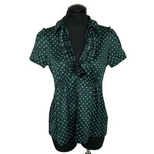 Banana Republic Satin Polka Dot Blouse - Women’s 4
